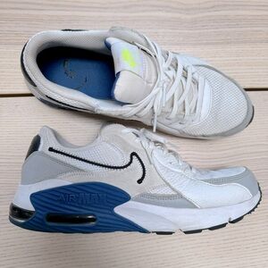 Nike Men's Air Max Excee Cross Trainers, White/Dark Royal Blue/Lemon